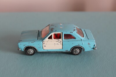 Dinky Toys 3.9” FORD ESCORT Diecast POLICE CAR Vintage MECCANO