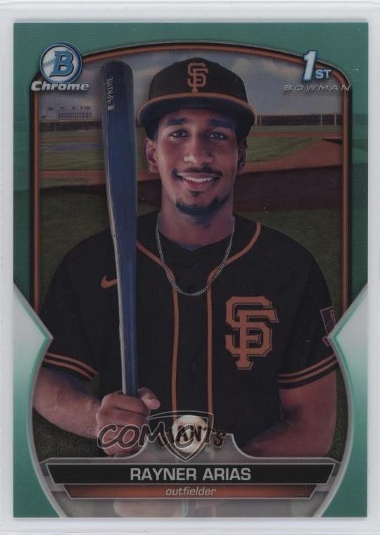 2023 Bowman Chrome Prospects Aqua Refractor 2/125 Rayner Arias #BCP-222 1n41