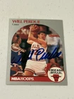 New ListingWill Perdue Signed 1990-91 NBA Hoops Card #68 In Person Auto Chicago Bulls