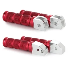 Pink-Red Front Rear CNC Billet Anodized Foot Pegs Motorcycle Rest for Honda CBR