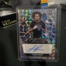 2025 Mosaic Lathan Ransom Rookie Scripts Auto RS-LRM RC Panthers
