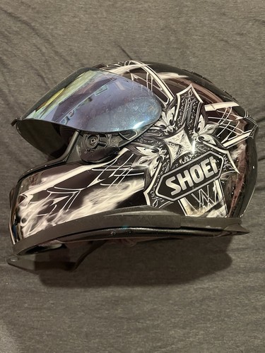 Shoei RF-1100 Full Face Motorcycle Street Riding Helmet Diabolic Feud, Chameleon