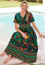 Only Necessities Plus Size Long Crinkle Cotton Lounger