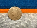(#102739) Indian Head Cent: 1868   AG problem free  Key date!   (see video!)