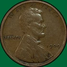 1909-VDB Lincoln Wheat Cent Choice Very Fine VF+ Coin #40285