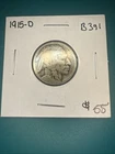 1915-D Denver Mint Buffalo Nickel US Type Coin (B391)