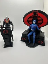 Cobra Throne and Podium Black Classified 1:12 Scale 3D Print - Combo Bundle