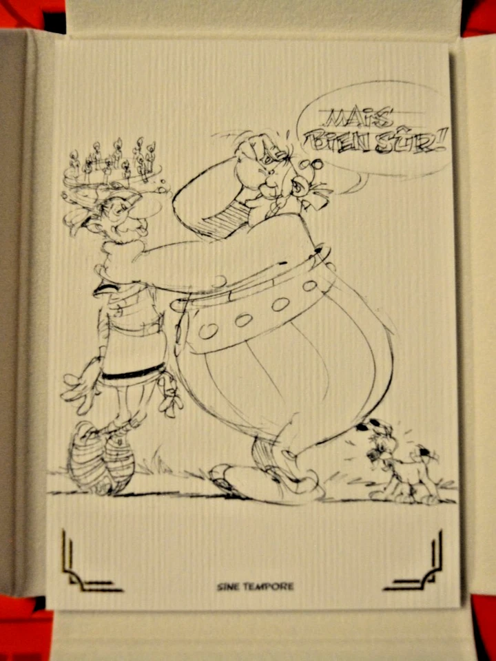 Panini Asterix Sine Tempore 2025 TC - Ingenium Card Bleistiftstudien Obelix /500