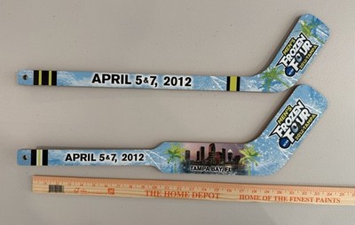 2012 Frozen Four Small Souvenir Goalie and Hockey Sticks NCAA Tampa- Made In USA