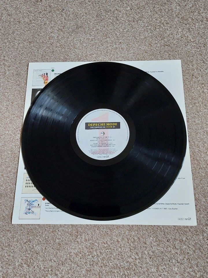 DEPECHE MODE "Singles 81-85" Vinyl Lp Good Condition. - Image 3 of 4
