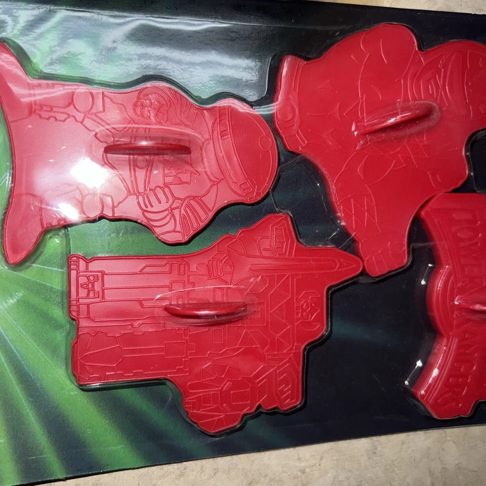 1994 Wilton Mighty Morphin Power Rangers Cookie Cutter Set of 4 NEW In Pkg - Image 3 of 4