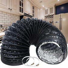 3" 4" 5" 6" Aluminium PVC Ventilation Air Ducting Flexible Vent Hose Pipe 5M/10M