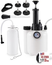 3L Brake Fluid Bleeder Kit w/ 1L Catch Bottle, Pressure Brake Bleeding Tool,