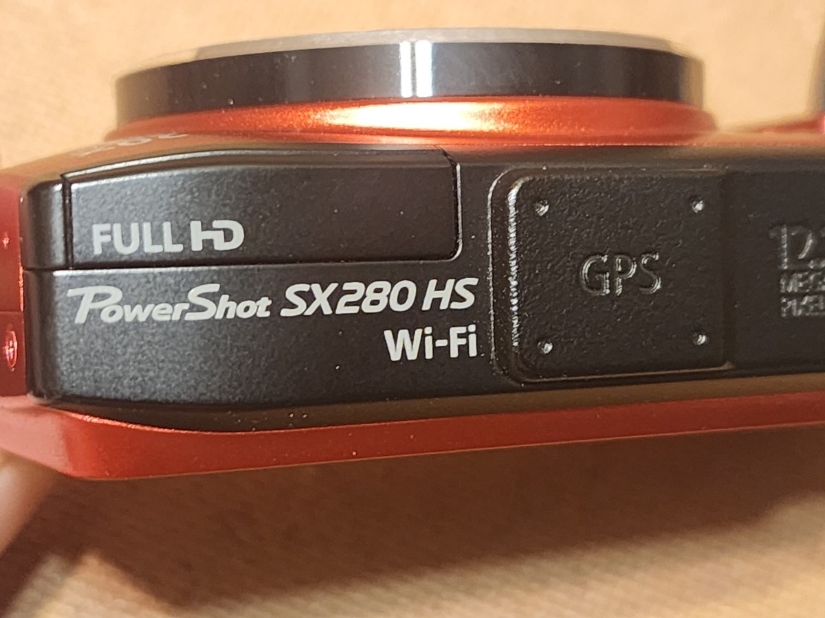 Canon PowerShot SX280 HS 12.1MP Digital Camera - Red for