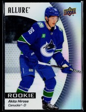 2023-24 Upper Deck Allure #146 Akito Hirose Black Rainbow Canucks Rookie