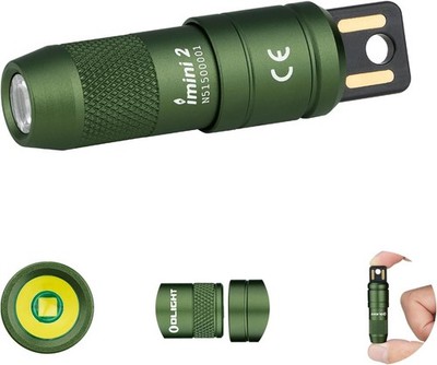 OLIGHT iMini 2 Mini LED USB-Aufladbare Taschenlampe Schlüsselhänger mit m