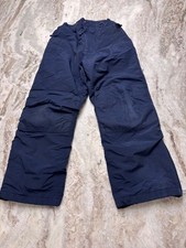 Lands End Kids Snow Pants Navy Blue Sz 10 The Squall winter insulated Grow -READ