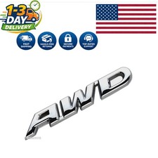 3d Metal Awd Emblem - Universal Fit Badge For Suvs Chrome Tailgate Sticker 3d Metal Awd Emblem - Universal Fit Badge For Suvs Chrome Tailgate Sticker