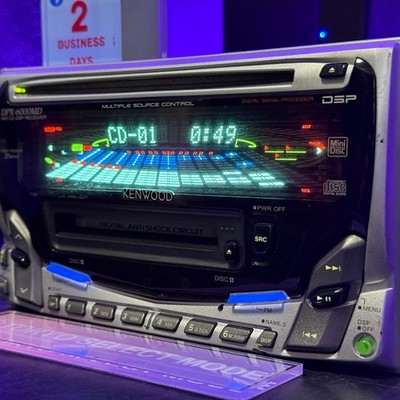 【希少良好固体】KENWOOD DPX-6000MD Kenwood DPX-6000MD 2DIN CD MD Car Audio Added Bluetooth JDM DSP