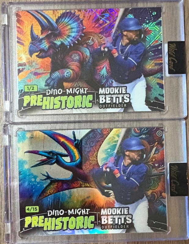 2024 Wild Card ‘Dino-Might’ (lot of 2) - Mookie Betts 1/2 & 4/15