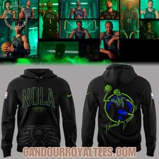 New Orleans Pelican City Edition Black 25 26 Hoodie All Sizes