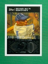 2007 Topps Baseball Josh Gibson Home Run History Home Run #420 #JG54 Josh Gibson