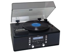 TEAC LP-R550USB-B CD Recorder with Turntable Cassette Player Color Black USB
