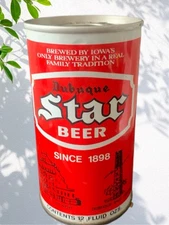 Vintage Beer Can Dubuque Star Beer Iowa’s Only Brewery Pull Top Empty