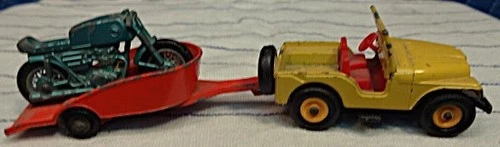 Lot of 4 Vintage Matchbox Cars and Trailers - No. 72, 38, 25, 23