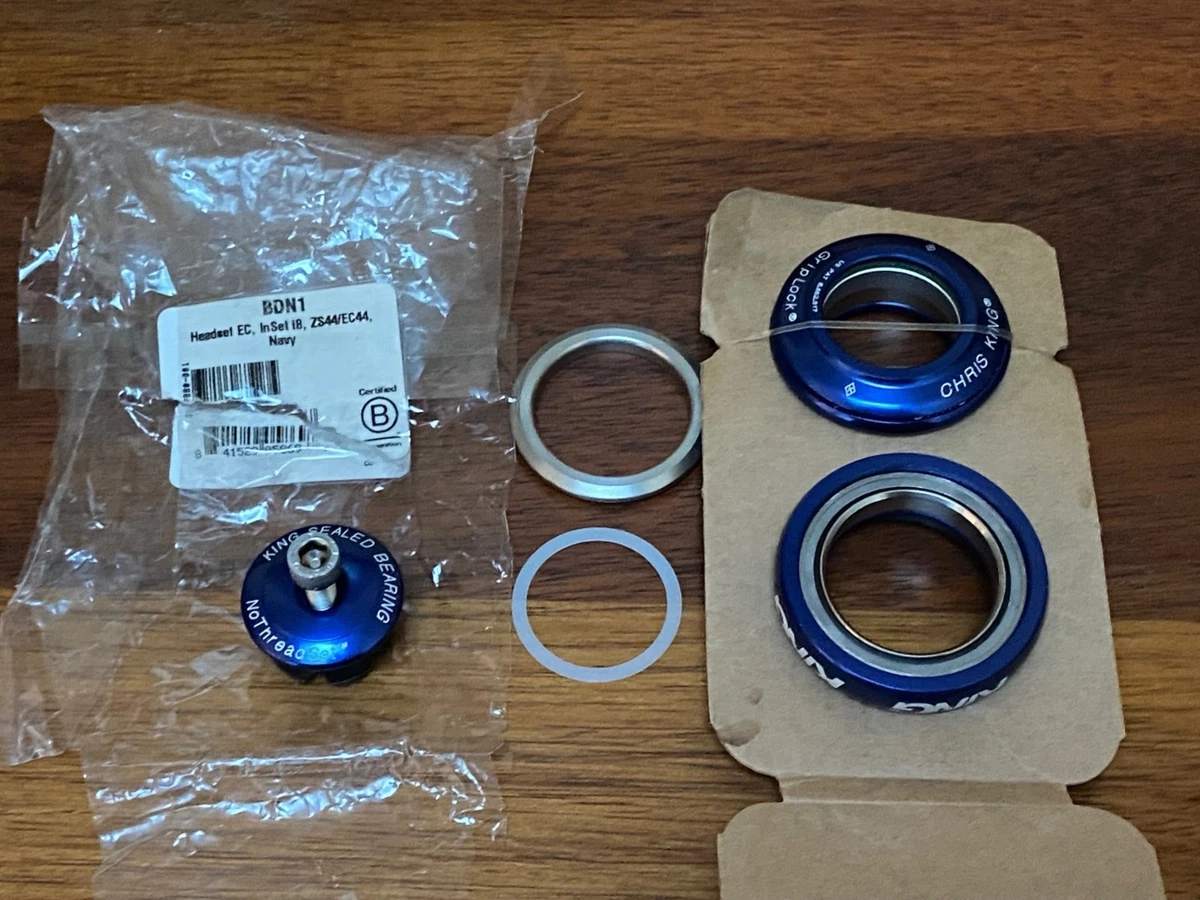 Chris King Blue 1 1/8 in Steerer Tube Diameter Bicycle Headsets