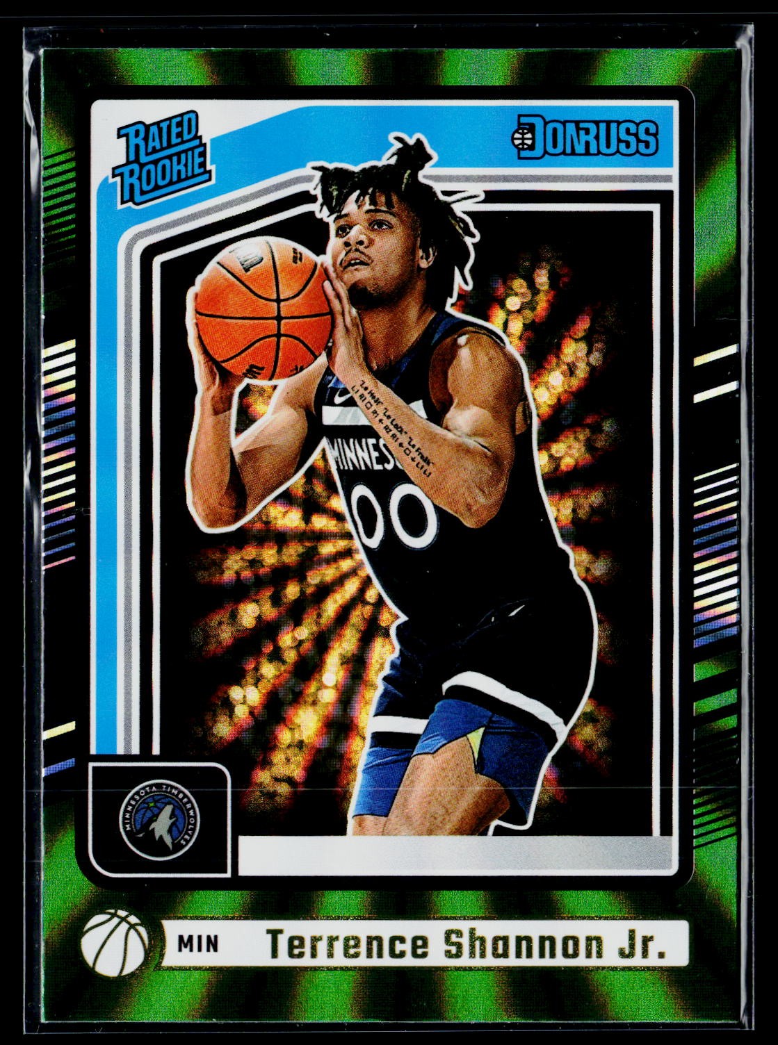 2024-25 Donruss #226 Terrence Shannon Jr. Holo Green Laser