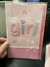 Paper Craft Baby Girl Card With Envelope New  