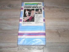 New Arden Paradise Lawn Lounge Chair Lace-On Renew Kit, Red, White, Aqua, & Blue