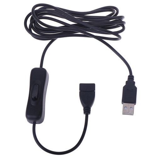 1Pc USB Cable Male to Female Switch ON OFF Cable Toggle LED Lamp Power Line_ _xa - Photo 7/9