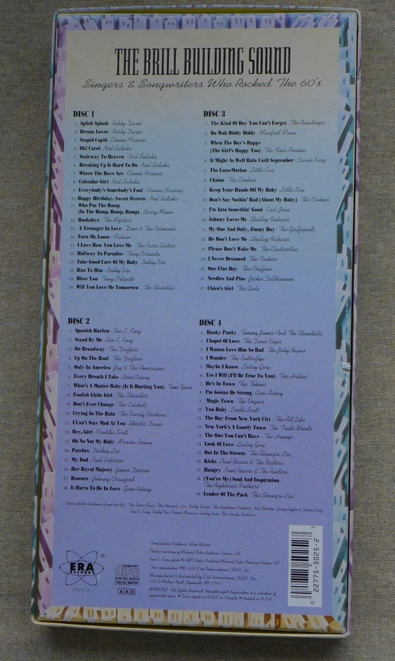 THE BRILL BUILDING SOUND - SINGERS & SONGWRITERS WHO ROCKED THE 60's (4 CDs) - Bild 2 von 4