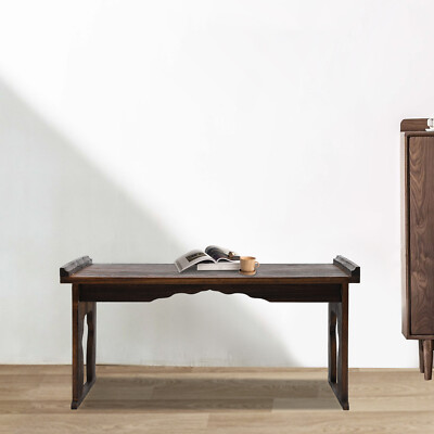 Japanese Floor Table Folding Coffee Table & Tea Table Wooden Altar Table 32''x18''