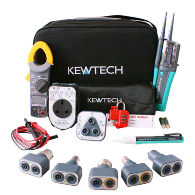 Kewtech KIT32 Ultimate Electrical Testing Kit - KT1780, Stromzange, PAT Adapter