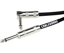 Gator GCWB-INS-10RA Strt - RA Instrument Cable 1/4" Straight to 1/4" Right Angle