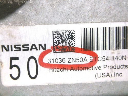 2009..09 NISSAN ALTIMA/ CVT/ 2.5L/ TRANSMISSION CONTROL /COMPUTER T.C.M.OEM - Picture 2 of 3