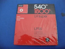1 (x) BASF LH Super LP35 , 7" Mastering Reel to Reel (1800 FT) - NOS
