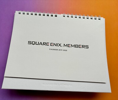 Square Enix Members Calendar 2019 to 2020 from Japan, Final