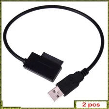 2pcs 20cm Cable USB To 7pin+6pin 13pin Slim for Notebook Laptop USB3.0 To SATA