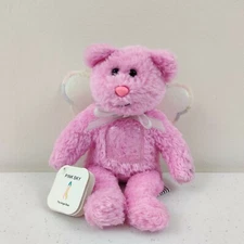 The Charity Bear Pink Sky The Angel Bear Stuffed Animal Pink  Breast Cancer
