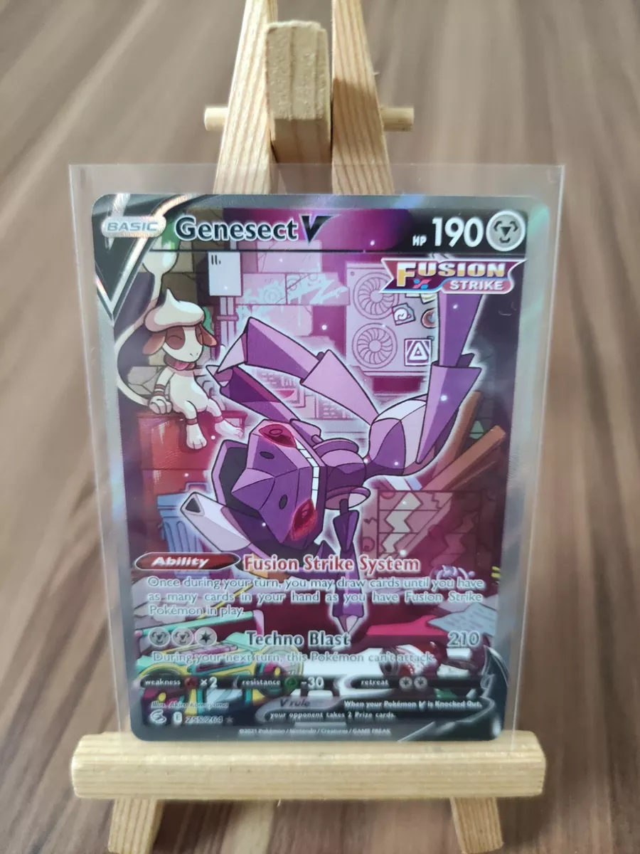 Pokemon - Fusion Strike - Genesect V - 255/264 - Full ART -NM/M - New *ALT  ART*