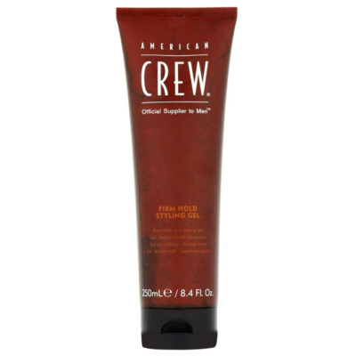 American Crew Men's Hair Gel, Firm Hold, Non-Flaking Styling Gel, 8.4 Fl Oz