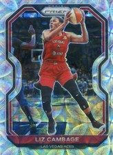 2021 Panini Prizm WNBA LIZ CAMBAGE #77 PREMIUM BOX SET SCOPE PRIZM #43/99 ACES
