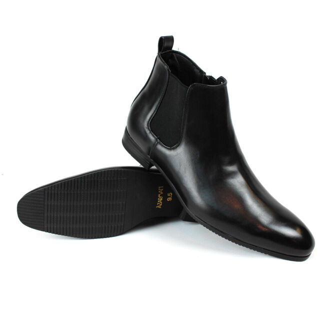 Black Mens Shoes Dress Boots Ankle 