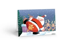 Funny Cat Christmas Card | Funny Holiday Cards | 18 Cards & Envelopes