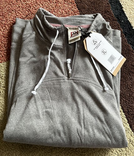 Avalanche Womens Gray 1/4 Zip Athletic Pullover Thumb Hole Sleeves Size XL NWT - Picture 6 of 10