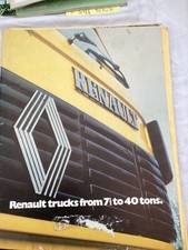 The Renault 7.5 To 40 Tons Trucks Truck Sales Information Brochures  - see photo